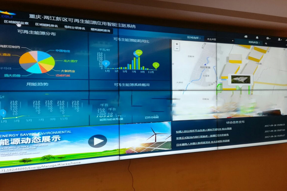 智能顯示系統(tǒng)拼接大屏成功入駐重慶兩江新區(qū)建設(shè)管理局